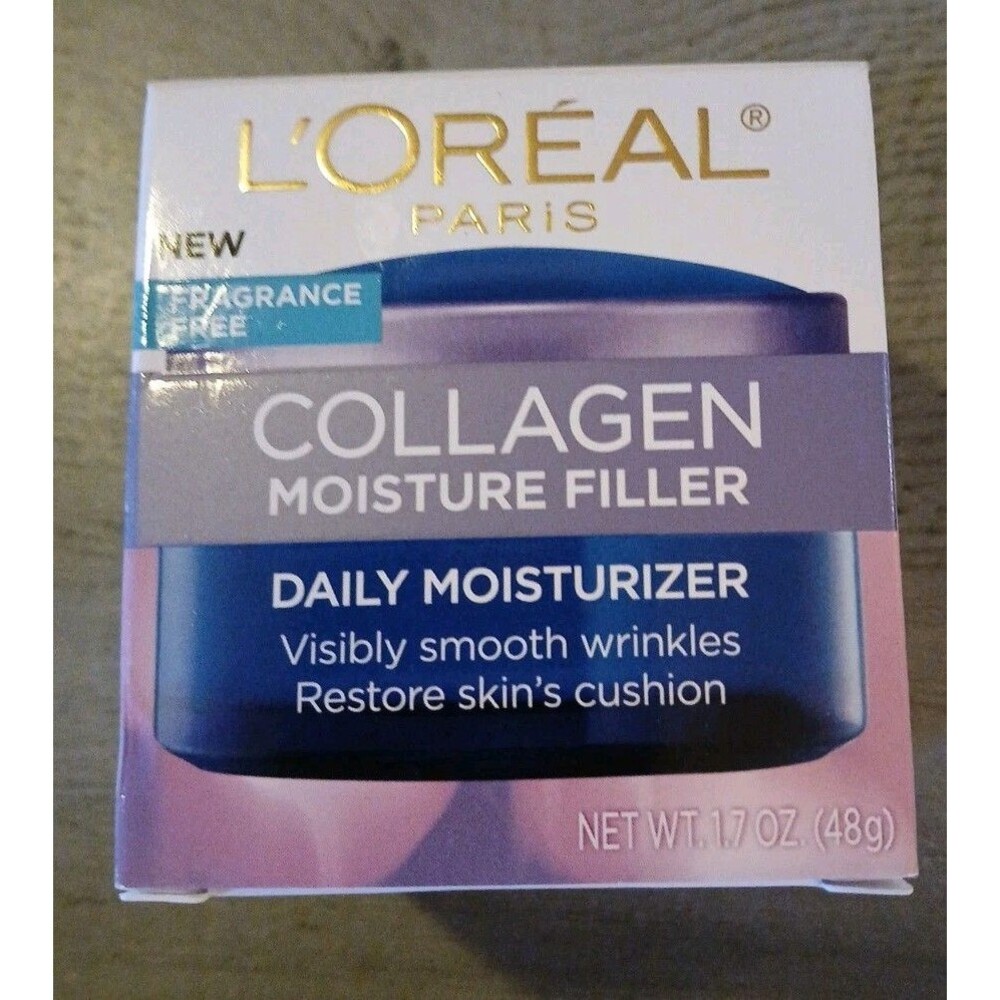 L'Oreal Collagen Moisture Filler Daily Moisturizer Fragrance Free 1.7oz / 48g